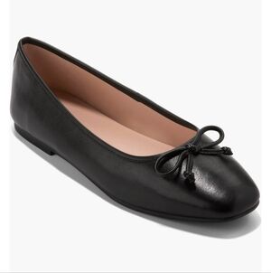 NIB Cole HaanYara Soft Ballet Flat Black Women Size 9.5B